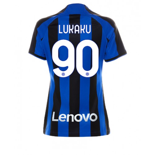Fotbalové Dres Inter Milan Romelu Lukaku #90 Dámské Domácí 2022-23 Krátký Rukáv